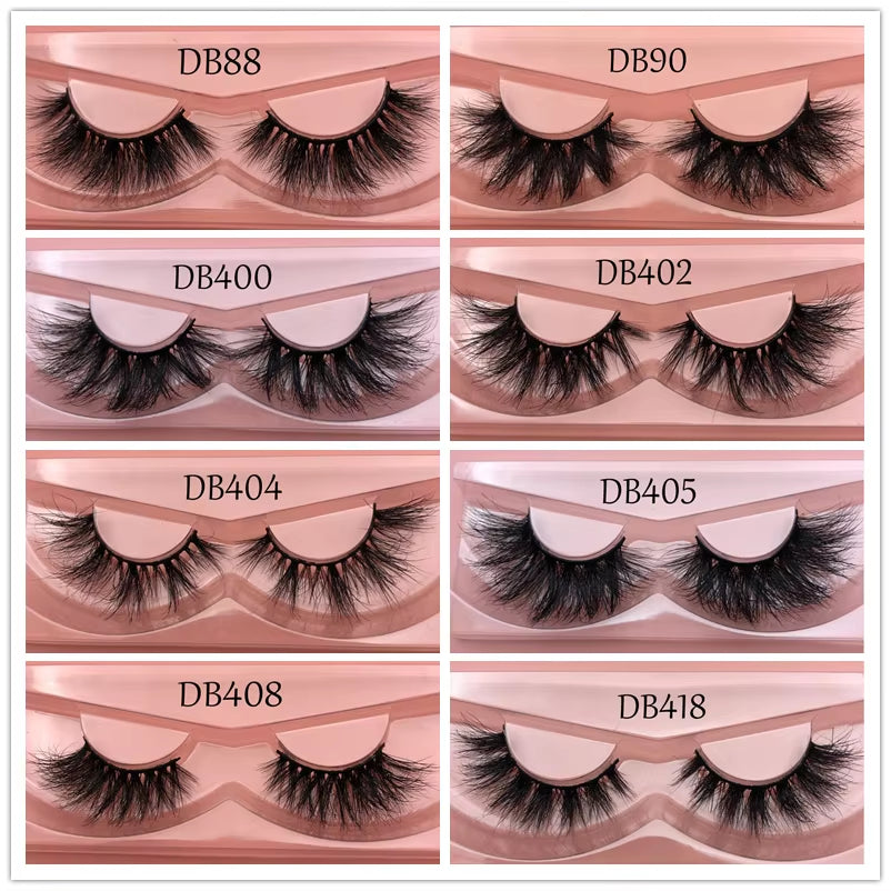 Buzzme Mink Fur Lashes Paperbox 100% Handmade 3D False Eyelashes Beauty Tools Crisscross Curly Eye Lash