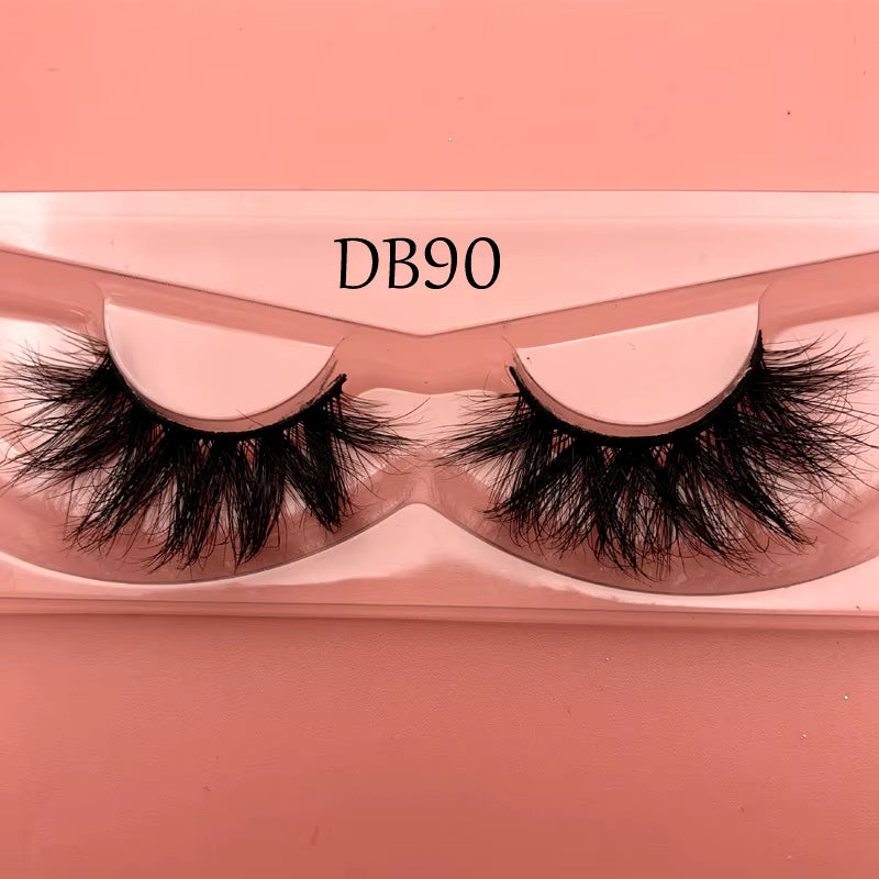 Buzzme Mink Fur Lashes Paperbox 100% Handmade 3D False Eyelashes Beauty Tools Crisscross Curly Eye Lash