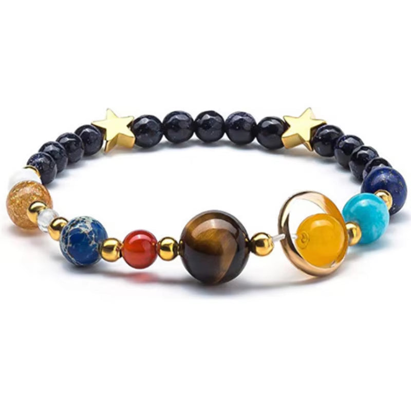 2024 Eight Planets Bead Bracelet Men Natural Stone Universe Yoga Solar Chakra Bracelet for Women Men Jewelry Gifts Drop Shipping